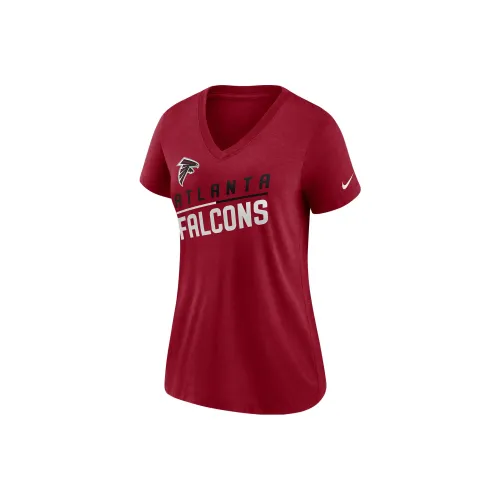 Nike Slant Team NFL Atlanta Falcons Women's Mid V-Neck T-Shirt