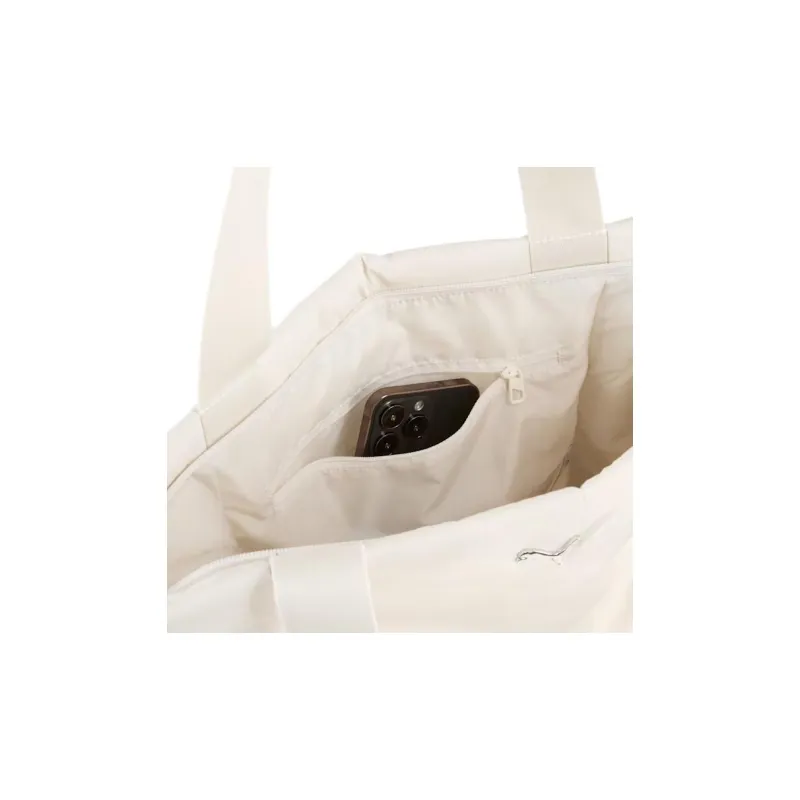 PUMA Recycled Material Tote Bag, Shopping Bag, Shoulder Bag Women's Ecru-2