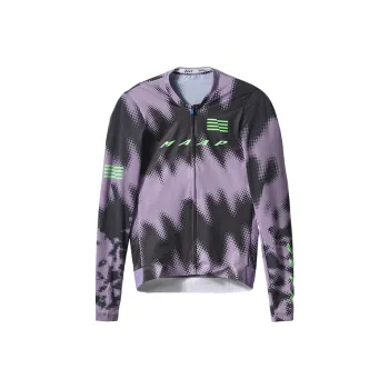MAAP Universal For All Seasons LPW Pro Air LS Jersey 2.0 Cycling Clothing Men's Purple Gray/Black