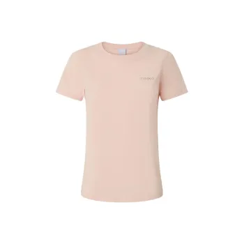 PINKO Logo Embroidered Crewneck T Shirt