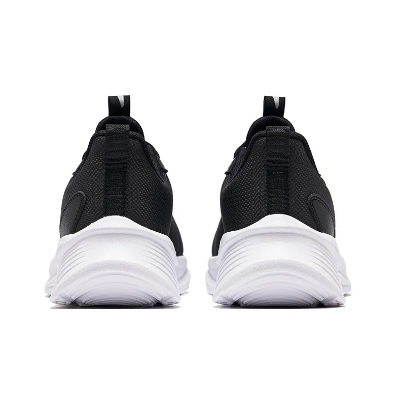 Erke Cushioning, Slip Resistant, And Breathable Low Top Casual Running Shoes Men's Black Gray-3