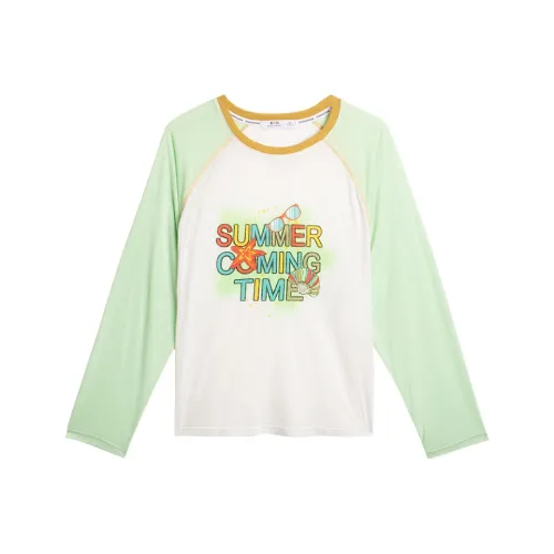 Zeng Xiaoxian T Shirts Women's Light Green
