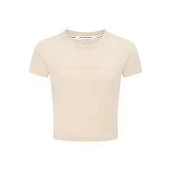 Calvin Klein Crop Tops Women's Light Khaki