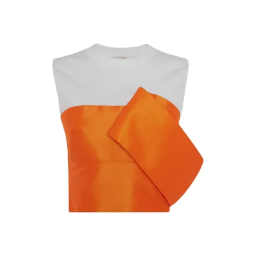 Alexander McQueen Crop Top Women's White Orange