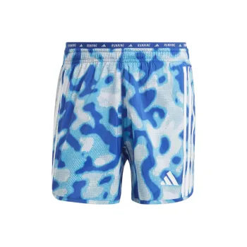 Adidas OWN THE RUN 3-STRIPES ALLOVER PRINT SHORTS Casual Shorts Men's Halo Blue