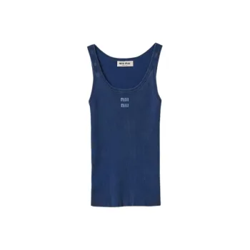 MIU MIU Tank Tops Women's Marine Blue