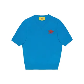 Adidas X GUCCI Crop Tops Women's Blue