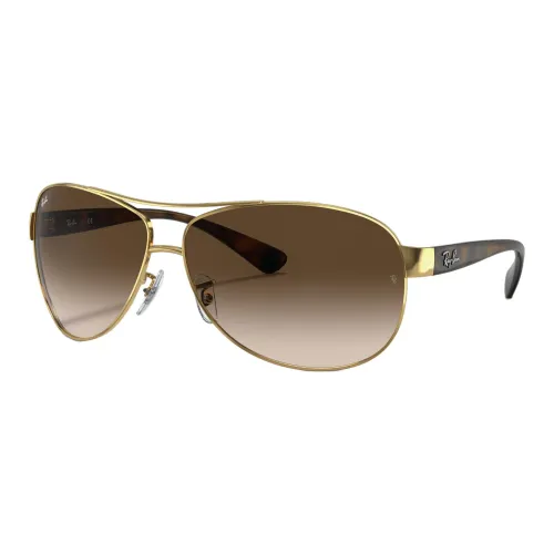 RayBan Steel Aviator Sunglasses Unisex Brown