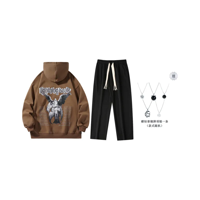 LIGHTNING BEAR Sweatshirt Sets Unisex-8
