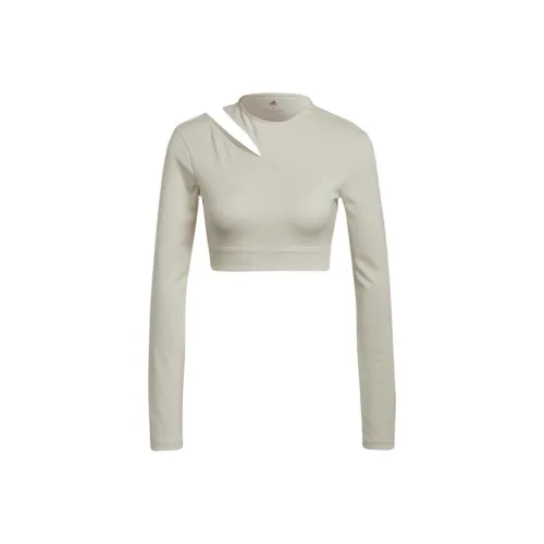 Adidas T Shirts Women's Light Yellow