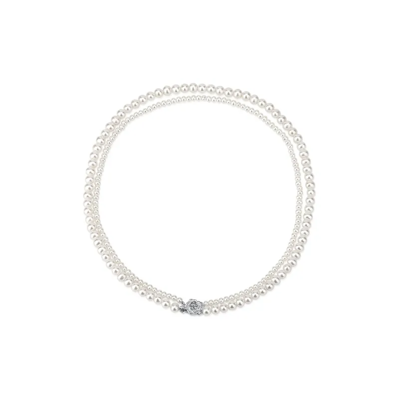 Lao Feng Xiang Pearl Necklaces Women's-5