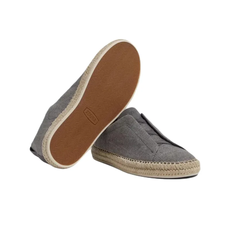 Zegna Triple Stitch ™ Espadrilles Men's Heather Gray-3