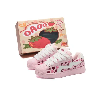 OAOQ Abrasion Resistant Lightweight Breathable Height Increasing Low Top Skateboard Shoes Unisex