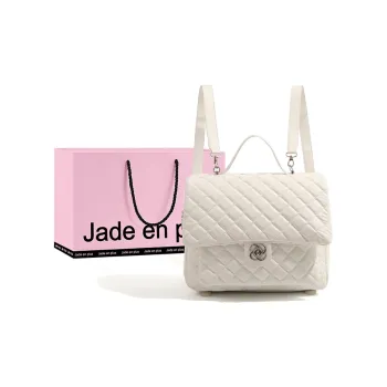 Jade En Plus PU Backpack Regular Women's Milk White/Princess Pink