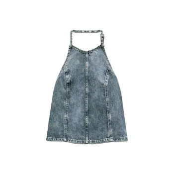 ZARA Tank Tops Women's Blue Gray