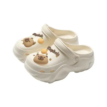 Ganshu Cute Capybara Clogs For Women's 2025 Summer Outerwear