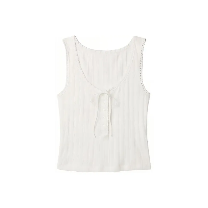 Doen X GAP DOEN Collaboration Series Tank Tops Women's White-0