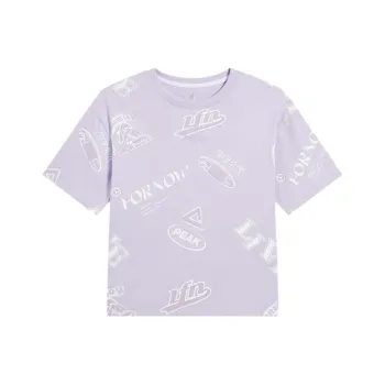 PEAK T Shirt Women's Light Snow Purple