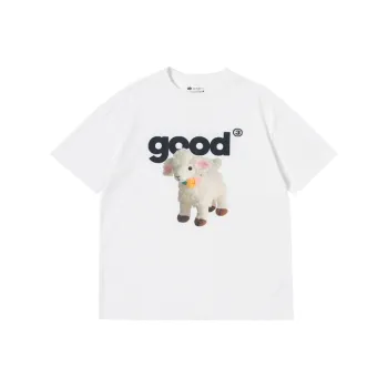MeiHaoStore Drop Shoulder Sleeve T Shirt Women's White