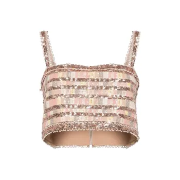 ELIE SAAB Sequin embellished Crop Top