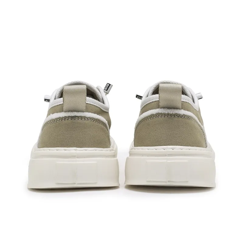 X ZONE Breathable Lightweight Height Increasing Low Top Canvas Shoes Men's-8