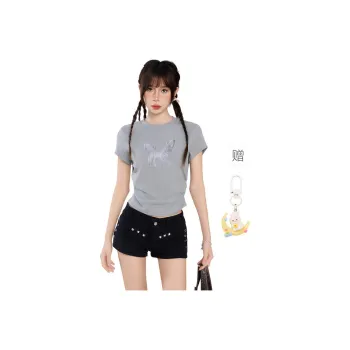 Princess Berdele Set in Sleeve T Shirt Women's Gray