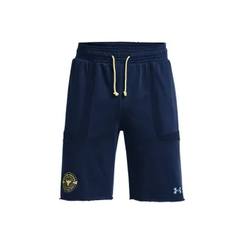 Under Armour Men's Project Rock Heavyweight Terry Shorts Dark Blue