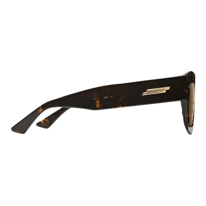 Bottega Veneta Acetate Square Sunglasses Unisex Cigar Brown-1