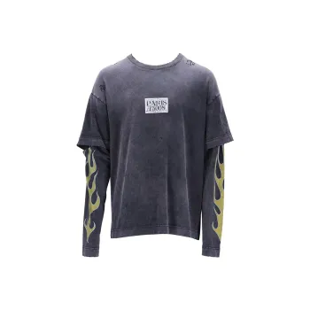 Givenchy Flame Print Layered T Shirt 'Black'