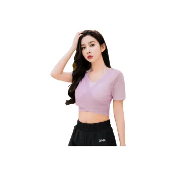 Barbie Yoga T Shirts Women's Bean Pink