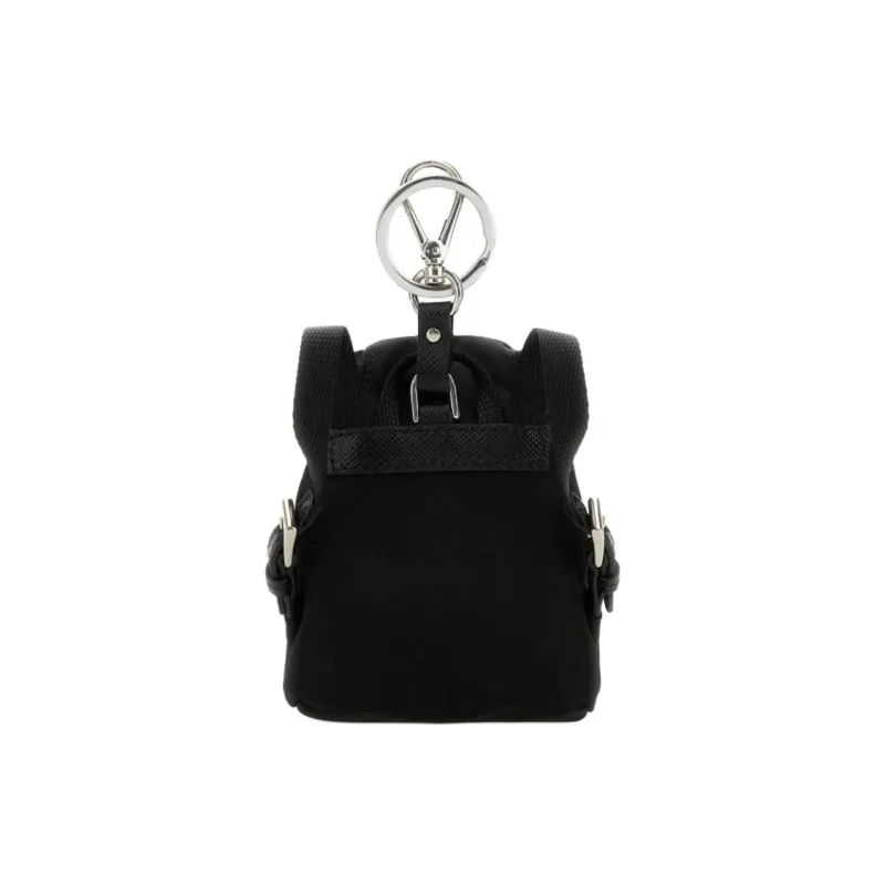 PRADA Nylon Keychains Unisex Black-1