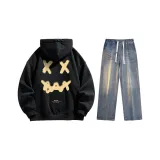 Set (Black Top+Nostalgic Blue Jeans)