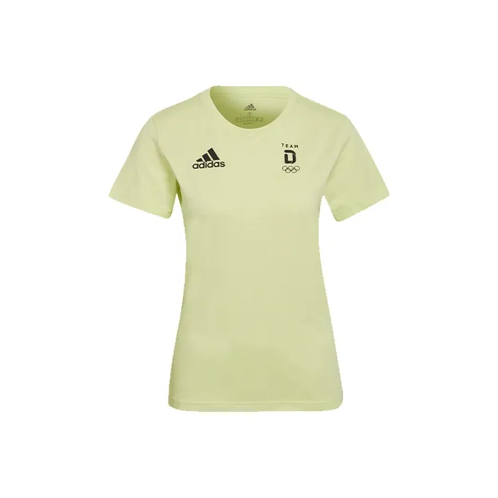 Adidas T-Shirts Women's Lemon-0
