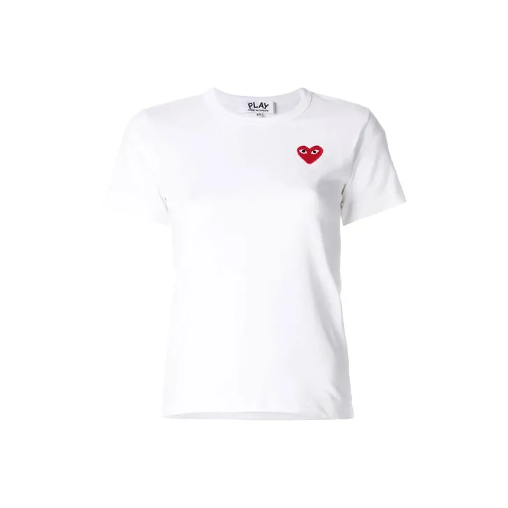 CDG Play Mini Heart Tee 'White'-0