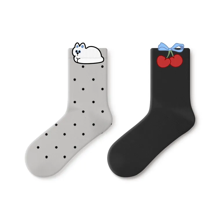 Primeet Mid Calf Socks Women's 5 Pack-23
