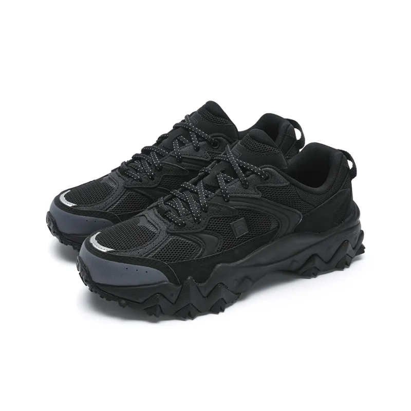 FILA OAKMONT 2S Ouke Starry 2S Cushioning, Wear Resistant Low Top Casual Shoes Women's Black-2