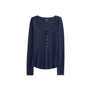 Hollister T Shirt Women's Marine Blue