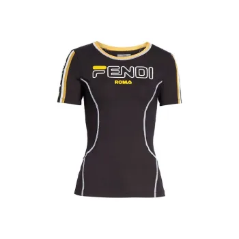FENDI X Fila Mania Logo Fitness Tee 'Black'