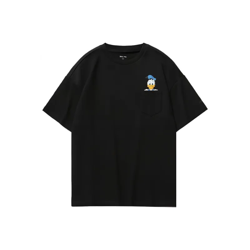 LiNing x Disney Disney Drop Shoulder Sleeve T Shirt Women's Black-0