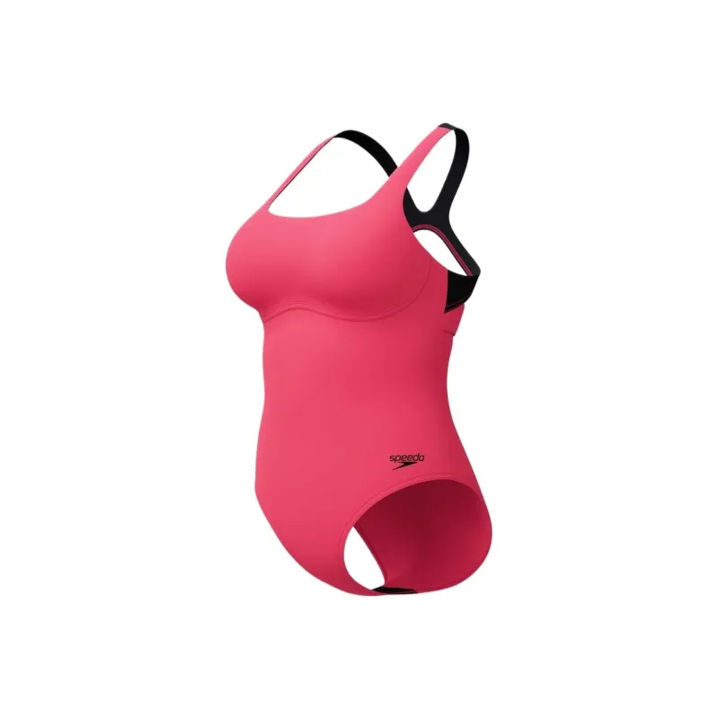 Speedo Racerback Swimsuit Pink One piece Swimsuit Women's Pink-2