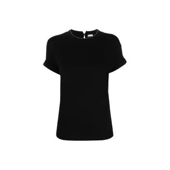 Brunello Cucinelli Embellished Crewneck T Shirt