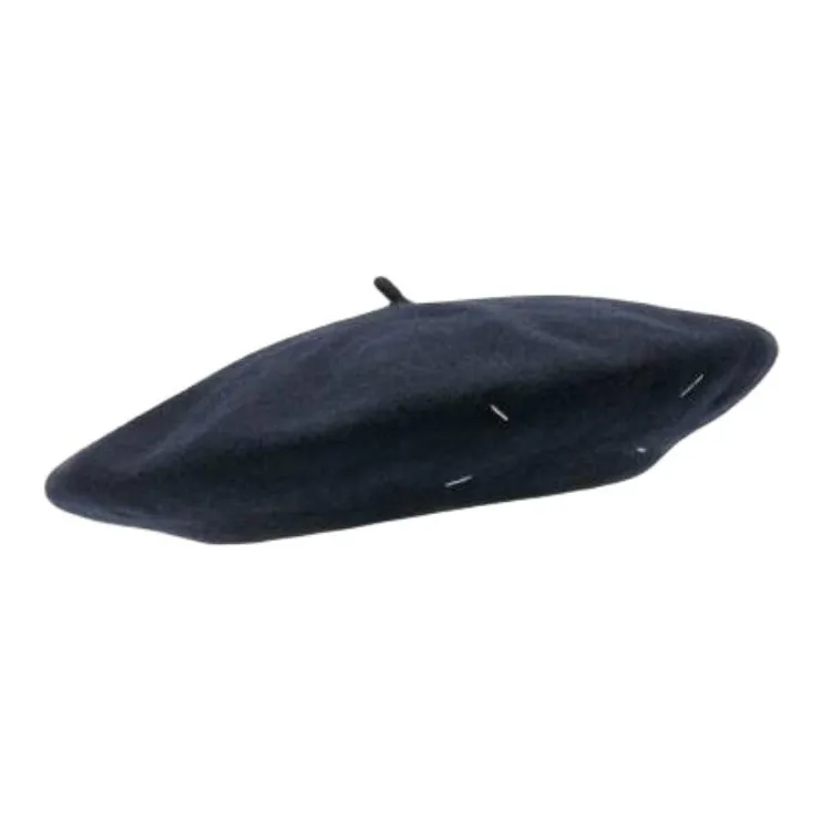 Maison Margiela Four Stitch Logo Knitted Beret-0