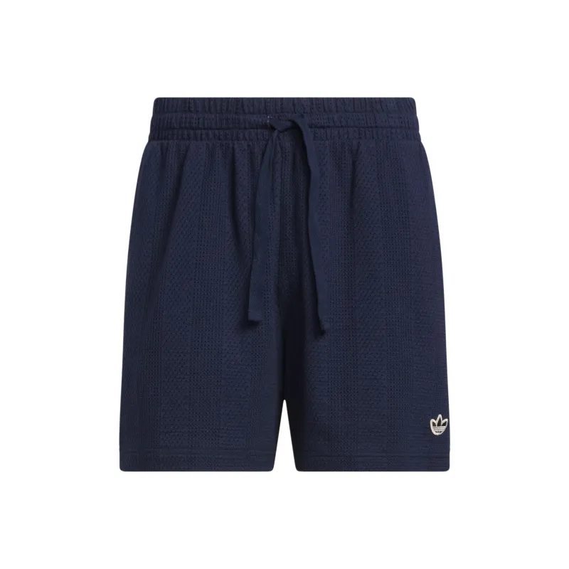Adidas Originals KNIT SHORTS Sports Shorts Unisex Dark Indigo/Wonder White-0