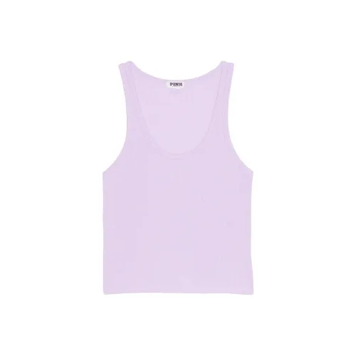 Victoria's Secret PINK RIBBED MODAL SCOOP TANK/Pastel Lilac Tank Tops Women's Light Purple