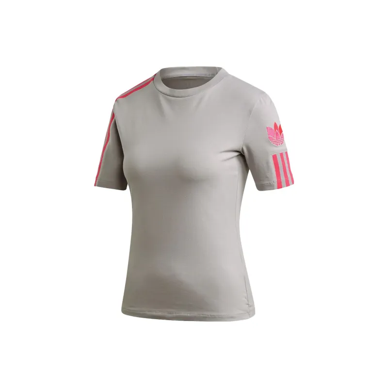 Adidas Originals T Shirts Women's Gray-0