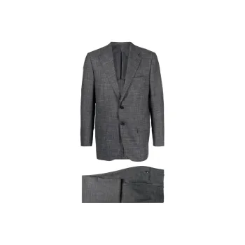 KITON Business Suits Men Dark Gray