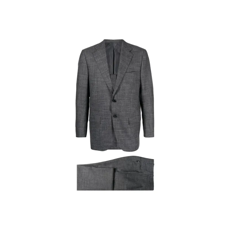 KITON Business Suits Men Dark Gray-0