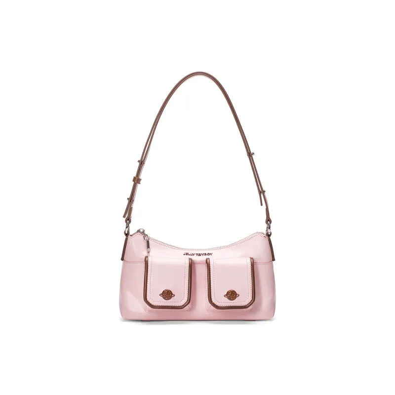 JELLYTOYBOY Cow Leather With Artificial Leather Planet Frame Shoulder Bag Shoulder Bag Women's Multicolor-7