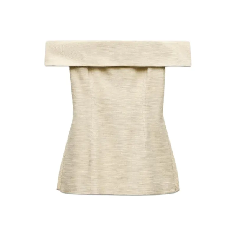 ZARA Tank Top Women's Light Beige-0