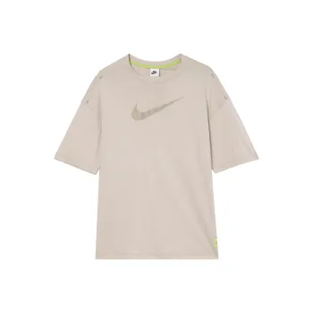 Nike Women'ss Sportswear Swoosh Retro Sporty Crewneck T Shirt White
